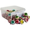 CAPTAIN PLAY Occhi consiste di Caramelle, Nucleo liquido, ideali per Halloween e Candy Grabber, Candy Box con 50 Pezzi - terribile Halloween Decorazioni horror