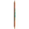 NYX Professional Makeup Brow Highlighter, Matita Sopracciglia a Doppia Estremità, Per Sollevare, Illuminare e Correggere, Wonder Pencil, Deep