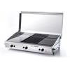 Ompagrill Barbecue a gas ompagrill con plancha tripla e coperchio 3 bruciatori