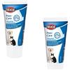 TRIXIE Paw-Care | Confezione doppia | 2 x 50 ml | Crema per la cura delle zampe con cera d'api per cani e gatti | In caso di zampe screpolate e irritate | Può aiutare a prendersi cura delle zampe