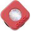 CROCS Jibbitz Charms per Sabot Red Square PVC SMT Gem, Rosso