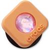 CROCS Jibbitz Charms per Sabot Orange Square PVC SMT Gem, Arancio