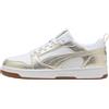 Puma Rebound v6 Low Metallic Whisper donna, Bianco