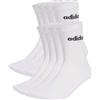 ADIDAS Calze Adidas Linear Cushioned Crew Confezione da 10 Paia , Bianco