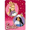 CARTOON Plaid per bambini coperta in 100% Poliestere 100 x 140 cm (Barbie Natale)