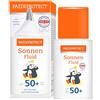 PAEDIPROTECT Sunfluid SPF 50+ 30 ml, protezione solare nutriente con squalan e pratica punta dosatrice per neonati, bambini e adulti, senza profumo e microplastica, vegan