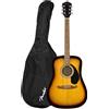 Fender FA-125 Dreadnought Sunburst con Borsa Chitarra Acustica con Borsa