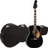 Fender Malibu Vintage OV Gold Pickguard Black Chitarra Elettroacustica Ovangk...