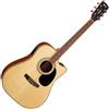 CORT AD880CE Natural Satin con Bag Chitarra Acustica Elettrificata Natural Sa...