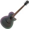 IBANEZ AEG50B Black Aurora Burst Matte Chitarra Acustica Elettrificata Cutawa...