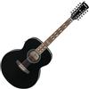 IBANEZ AJ7012M1E-BK Black High Gloss Chitarra Acustica Elettrificata 12 Corde...