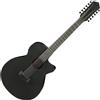 IBANEZ AEG1221-BOT Black Out Chitarra Acustica Elettrificata 12 Corde Black Out