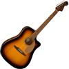 Fender Redondo Player WN Gold Pickguard Sunburst Chitarra Acustica Elettrific...