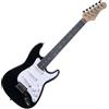 EKO ST-100 3/4 Black Chitarra Elettrica 3/4 Nera per Giovani Musicisti