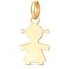 Gioielleria Lucchese Oro Ciondolo Bimba Oro Giallo GL102467