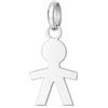 Gioielleria Lucchese Oro Ciondolo Bimbo Oro Bianco GL102470