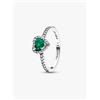 Pandora Anello Pandora Cuore in Rilievo Verde Scuro 198421C07