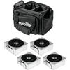 Eurolite EUROLITE Set 4x AKKU IP Flat Light 1 chrom + Soft-Bag (20000425) 20000425
