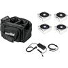 Eurolite EUROLITE Set 4x AKKU IP Flat Light 1 chrom + Soft-Bag + LadegerÃ¤t (20000444) 20000444