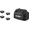 Eurolite EUROLITE Set 4x AKKU Flat Light 3 sw + Soft-Bag (20000474) 20000474