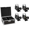 Eurolite EUROLITE Set 4x AKKU THA-20PC TRC Theater-Spot sw + Case (20000873) 20000873