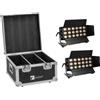 Eurolite EUROLITE Set 2x LED CLS-18 QCL RGB/WW 18x7W + Flightcase (20001035) 20001035