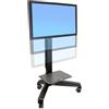 Ergotron Ergotron Carrello monitor carrello tv largo formato stativo videoconferenza videoproiezione trolley AV workstation regolabile Neo-Flex VHD 22.7-40.8 kg sit-stand 24-191-085