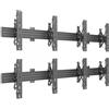 Multibrackets Multibrackets 2628 Supporto per display espositivi 165,1 cm [65] Nero (Multibrackets M Wallmount Pro MBW2Ux2 Push In Pop Out Black) 2628