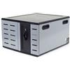Ergotron Ergotron Zip12 Armadio per la gestione dei dispositivi portatili Grigio (Ergotron Zip12 Charging Desktop Cabinet - Cabinet unit for 12 tablets / notebooks - steel - black, silver - screen size: up to 14) DM12-1012-3