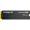 Integral Integral INSSD4TM2280G4AP1XHS drives allo stato solido 4 TB M.2 PCI Express 4.0 NVMe TLC (4TB - 4000GB SSD M.2 2280 NVME 1.4 PCIe Gen4 x4 R-7400MBs W-6700MBs IOPS R-950K W-950K TBW 2000 WITH HEATSINK ADVANTAGE PRO-1 INTEGRAL) INSSD4TM2280G4AP1XHS