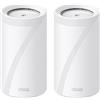 TP-LINK TP-Link Deco BE85 (2-Pack) Tri-band (2,4 GHz/5 GHz/6 GHz) Wi-Fi 7 (802.11be) Bianco 4 Interno Deco BE85(2-pack)