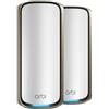 Netgear NETGEAR Orbi 970 Series Quad-Band WiFi 7, 2-Pack Quad-band (2.4 GHz / 5 GHz-1 / 5 GHz-2 / 6 GHz) Wi-Fi 6 (802.11ax) Grigio 3 Interno RBE972S-100EUS