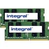Integral Integral SP064GBSFU320F22-IN memoria 64 GB 2 x 32 GB DDR4 260-pin SO-DIMM (64GB [2X32GB] LAPTOP RAM MODULE KIT DDR4 3200MHZ PC4-25600 UNBUFFERED NON-ECC SODIMM 1.2V 2GX8 CL22 INTEGRAL) SP064GBSFU320F22-IN