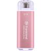 Transcend Transcend ESD300 - SSD - 2 TB - esterno (portatile) - USB 3.2 Gen 2x1 (USB-C connettore) - rosy pink TS2TESD300P