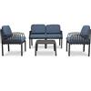 GRANDSOLEIL PORTOFINO SALOTTO ANTRACITE E BLU S7727YBL