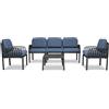 GRANDSOLEIL MURANO SALOTTO ANTRACITE E BLU S7729YBL