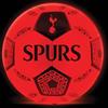 Hy-Pro Tottenham Hotspur - Calcio luminoso con luci al buio, luci antiurto, spegnimento automatico, adatto a tutte le età