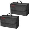 Einesin Borsa Portaoggetti Auto da Baule in Feltro, Organizer Bagagliaio per Attrezzi & Cura, Organizer per Auto, Borsa con Chiusura, shopping e accessori auto