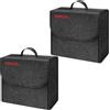 Einesin Borsa Portaoggetti Auto da Baule in Feltro, Organizer Bagagliaio per Attrezzi & Cura, Organizer per Auto, Borsa con Chiusura, shopping e accessori auto