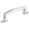 Amerock BP5372026 | Westerly 3-3/4 pollici (96 mm) Centro-centro cromo lucido | Hardware per mobili | Maniglia per cassetti