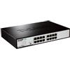D-Link DGS-1016D/E switch di rete Non gestito Nero, Metallico