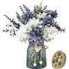 SHINFHOMF Fiori finti in vaso, centrotavola per tavoli, fiori finti con vaso, decorazione da tavolo da cucina, decorazione per tavolino da caffè