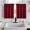 Elrene Home Fashions Farmhouse Living - Set di ripiani per cucina e bar, colore: Rosso/Nero
