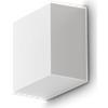 Ideal Lux SNOW APPLIQUE LED 4000K 6W 660LM IP65 BIANCO IN POLICARBONATO 10X10CM