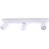 Ideal Lux RUDY SQUARE APPLIQUE A PARETE ORIENTABILE 3 LUCI ATTACCO GU10 LAMPADINE INCLUSE BIANCO