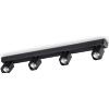 Ideal Lux RUDY SQUARE APPLIQUE A PARETE ORIENTABILE 4 LUCI ATTACCO GU10 LAMPADINE INCLUSE NERO