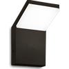 Ideal Lux STYLE APPLIQUE DA ESTERNO IP54 LED SMD 8,5 W On-Off 1050 lm 4000 K NERO