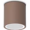 Ideal Lux TECHO ROUND FARETTO DA SOFFITTO PER ESTERNO IP54 1 LUCE GU10 D.9CM COFFEE