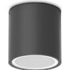 Ideal Lux TECHO ROUND FARETTO DA SOFFITTO PER ESTERNO IP54 1 LUCE GU10 D.9CM NERO
