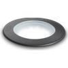 Ideal Lux WAY ROUND SEGNAPASSI IP67 1 LUCE ATTACCO GX53 NERO 12CM WIDE FASCIO LUMINOSO
